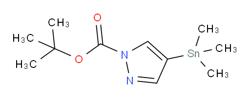 叔丁基 4-(三甲基锡基)-1H-吡唑-1-甲酸酯
