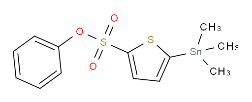 苯基 5-(三甲基锡基)噻吩-2-磺酸盐
