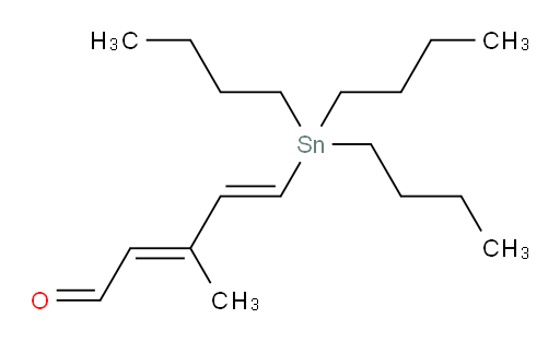 (2E,4E)-3-甲基-5-(三丁基锡基)戊-2,4-二烯醛