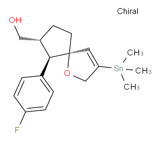 ((5R,6R,7R)-6-(4-氟苯基)-3-(三甲基锡基)-1-氧杂螺[4.4]壬-3-烯-7-基)甲醇