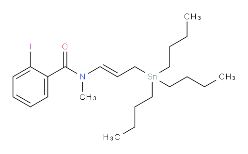 (E)-2-碘-N-甲基-N-(3-(三丁基锡基)丙烯-1-基)苯甲酰胺