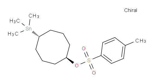 (1r,5r)-5-(三甲基锡基)环辛基 4-甲基苯磺酸盐