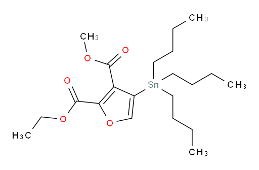 2-乙基 3-甲基 4-(三丁基锡基)呋喃-2,3-二甲酸酯