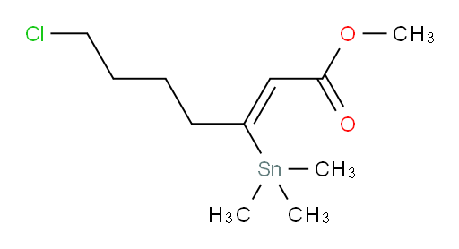 (Z)-甲基 7-氯-3-(三甲基锡基)庚-2-烯酸酯