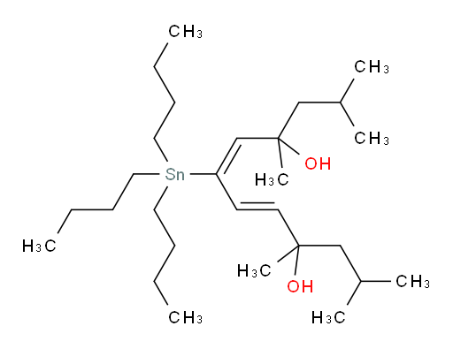 (5E,7E)-2,4,9,11-四甲基-6-(三丁基锡基)十二-5,7-二烯-4,9-二醇
