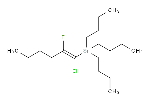 (Z)-三丁基(1-氯-2-氟己-1-烯-1-基)锡烷
