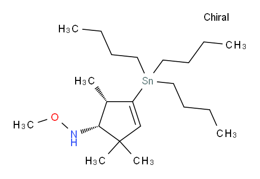 O-甲基-N-((1R,5S)-2,2,5-三甲基-4-(三丁基锡基)环戊-3-烯-1-基)羟基l胺