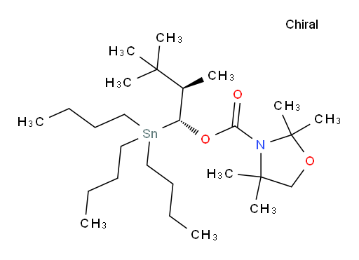 (1R,2R)-2,3,3-三甲基-1-(三丁基锡基)丁基 2,2,4,4-四甲基噁唑烷-3-甲酸酯