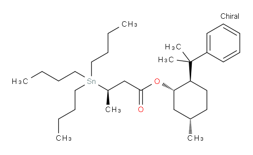 (R)-(1S,2R,5S)-5-methyl-2-(2-phenylpropan-2-yl)cyclohexyl 3-(tributylstannyl)butanoate