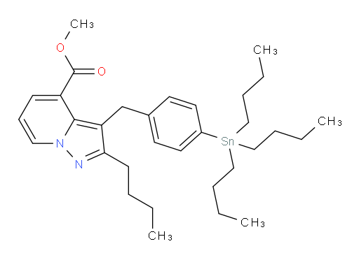甲基 2-丁基-3-(4-(三丁基锡基)苄基)吡唑并[1,5-a]吡啶-4-甲酸酯