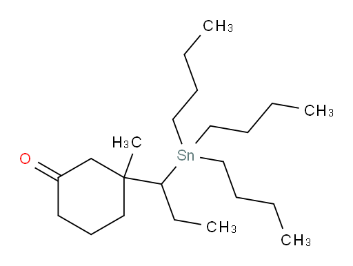 3-甲基-3-(1-(三丁基锡基)丙基)环己酮
