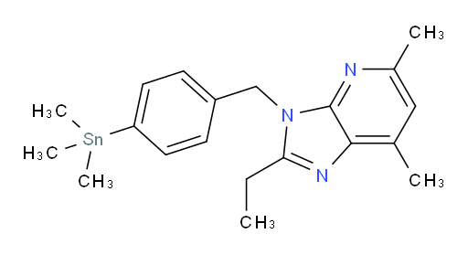 2-乙基-5,7-二甲基-3-(4-(三甲基锡基)苄基)-3H-咪唑并[4,5-b]吡啶