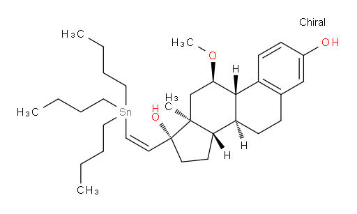 (8S,9S,11R,13S,14S,17R)-11-methoxy-13-methyl-17-((Z)-2-(tributylstannyl)vinyl)-7,8,9,11,12,13,14,15,16,17-decahydro-6H-cyclopenta[a]phenanthrene-3,17-diol