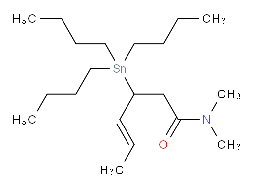 (E)-N,N-dimethyl-3-(tributylstannyl)hex-4-enamide