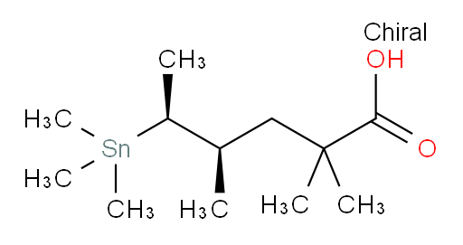 (4R,5S)-2,2,4-trimethyl-5-(trimethylstannyl)hexanoic acid