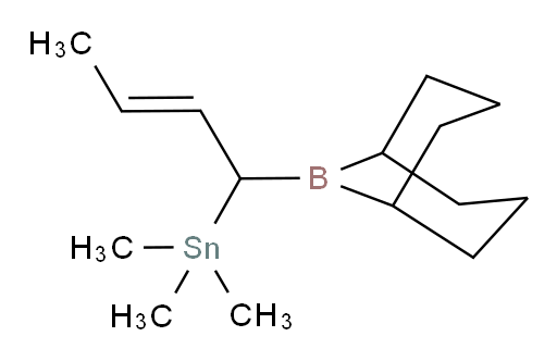 (E)-(1-(9-borabicyclo[3.3.1]nonan-9-yl)but-2-en-1-yl)trimethylstannane