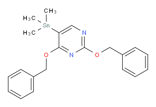 2,4-双(苄氧基)-5-(三甲基锡基)嘧啶