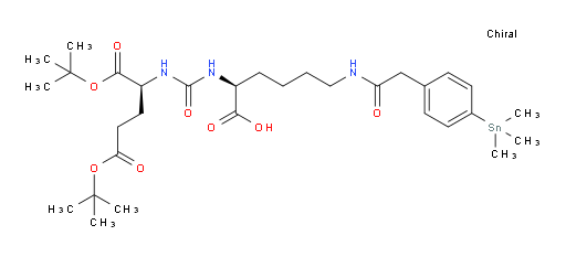 (S)-2-(3-((S)-1,5-di-tert-butoxy-1,5-dioxopentan-2-yl)ureido)-6-(2-(4-(trimethylstannyl)phenyl)acetamido)hexanoic acid