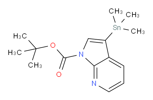 叔丁基 3-(三甲基锡基)-1H-吡咯并[2,3-b]吡啶-1-甲酸酯