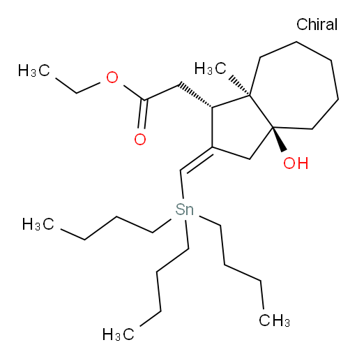ethyl 2-((1R,3aS,8aR,E)-3a-hydroxy-8a-methyl-2-((tributylstannyl)methylene)decahydroazulen-1-yl)acetate