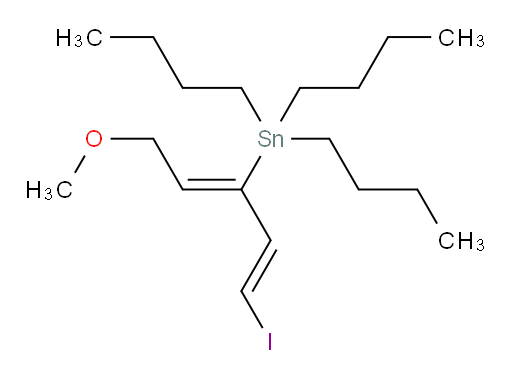 三丁基((1E,3Z)-1-碘-5-甲氧基戊-1,3-二烯-3-基)锡烷