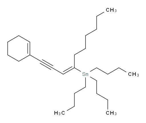 (E)-三丁基(1-(环己-1-烯-1-基)癸-3-烯-1-炔-4-基)锡烷
