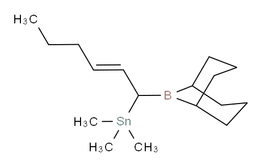 (E)-(1-(9-bora双环[3.3.1]壬-9-基)己-2-烯-1-基)三甲基锡烷