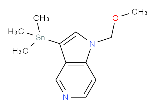 1-(甲氧基甲基)-3-(三甲基锡基)-1H-吡咯并[3,2-c]吡啶
