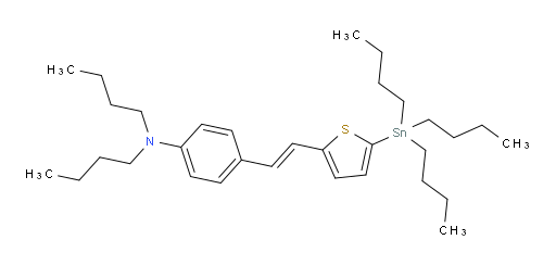 (E)-N,N-二丁基-4-(2-(5-(三丁基锡基)噻吩-2-基)乙烯基)苯胺