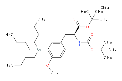 (S)-叔丁基 2-(BOC-氨基)-3-(4-甲氧基-3-(三丁基锡基)苯基)丙酸酯