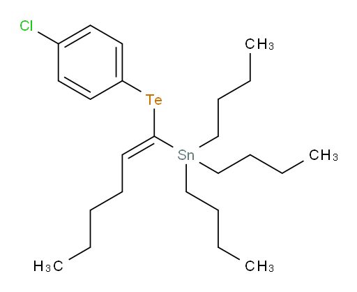 (E)-三丁基(1-((4-氯苯基)tellanyl)己-1-烯-1-基)锡烷