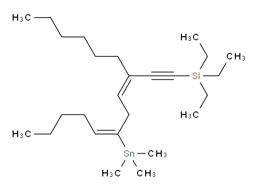 三乙基((3Z,6E)-3-己基-6-(三甲基锡基)十一-3,6-二烯-1-炔-1-基)硅烷