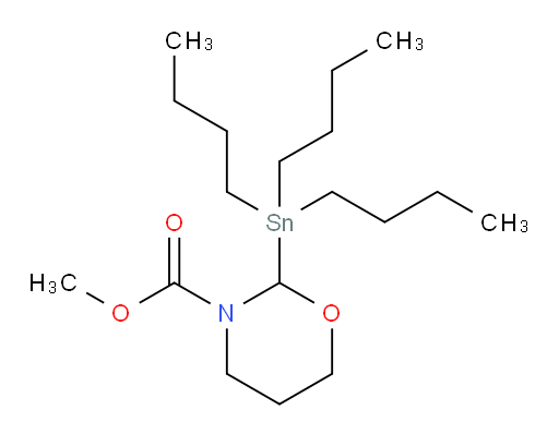 甲基 2-(三丁基锡基)-1,3-噁唑杂环己烷-3-甲酸酯