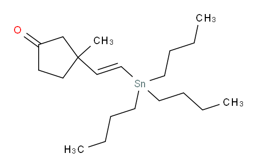 (E)-3-甲基-3-(2-(三丁基锡基)乙烯基)环戊酮