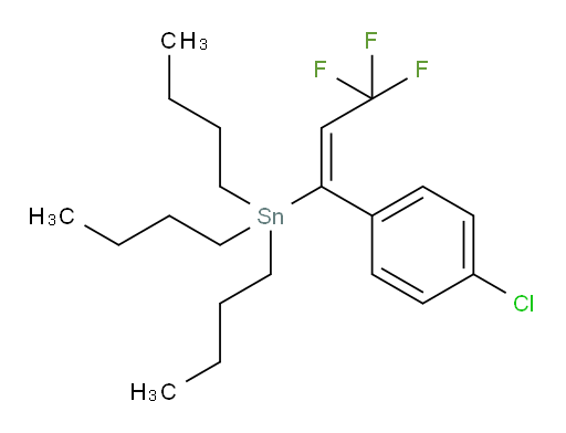 (E)-三丁基(1-(4-氯苯基)-3,3,3-三氟丙烯-1-基)锡烷
