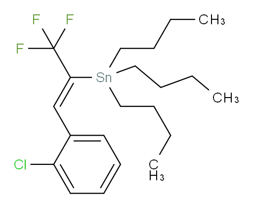 (Z)-三丁基(1-(2-氯苯基)-3,3,3-三氟丙-1-烯-2-基)锡烷