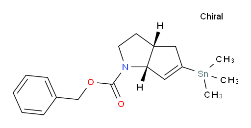 (3aR,6aR)-苄基 5-(三甲基锡基)-2,3,3a,4-四氢环戊烷并[b]吡咯-1(6aH)-甲酸酯