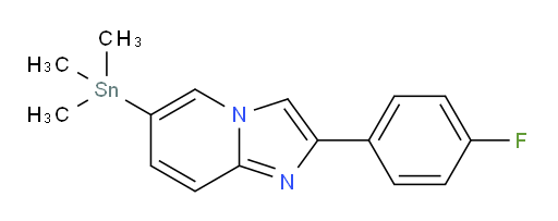 2-(4-氟苯基)-6-(三甲基锡基)咪唑并[1,2-a]吡啶