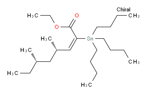 (4S,6S,E)-乙基 4,6-二甲基-2-(三丁基锡基)辛-2-烯酸酯