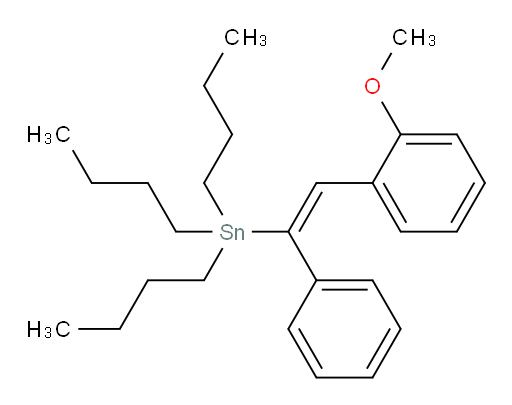 (E)-三丁基(2-(2-甲氧基苯基)-1-苯基乙烯基)锡烷