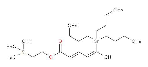 (2E,4Z)-2-(三甲基硅基)乙基 5-(三丁基锡基)六-2,4-二烯酸酯
