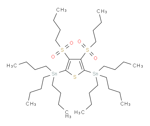 (3,4-双(丁基磺酰基)噻吩-2,5-二基)双(三丁基锡烷)