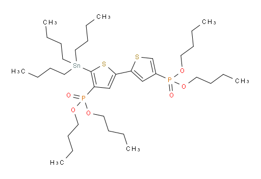 四丁基 (5-(三丁基锡基)-[2,2'-联噻吩]-4,4'-二基)双(磷酸酯)