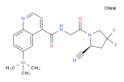 (S)-N-(2-(2-cyano-4,4-difluoropyrrolidin-1-yl)-2-oxoethyl)-6-(trimethylstannyl)quinoline-4-carboxamide