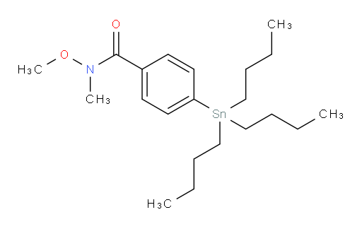 N-methoxy-N-methyl-4-(tributylstannyl)benzamide