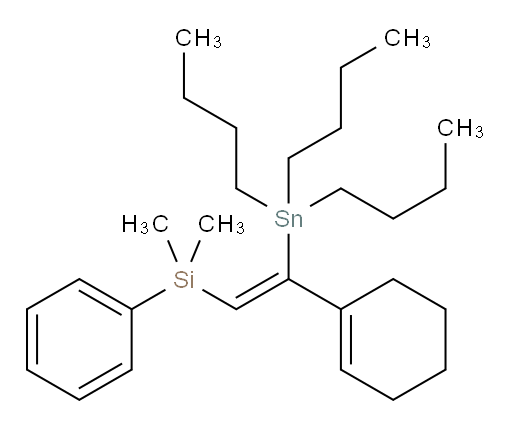 (Z)-(2-(环己-1-烯-1-基)-2-(三丁基锡基)乙烯基)二甲基(苯基)硅烷