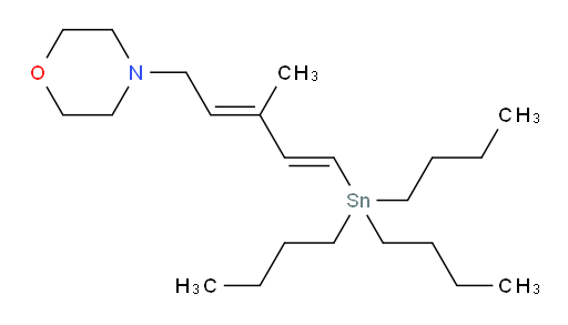 4-((2E,4E)-3-甲基-5-(三丁基锡基)戊-2,4-二烯-1-基)吗啉