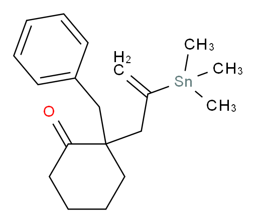 2-苄基-2-(2-(三甲基锡基)烯丙基)环己酮