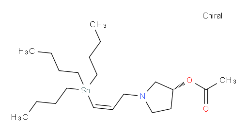 (R,Z)-1-(3-(三丁基锡基)烯丙基)吡咯烷-3-基 乙酸酯