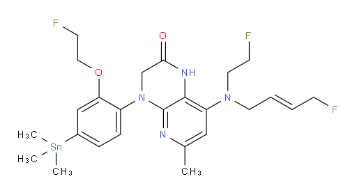 (E)-8-((4-氟丁-2-烯-1-基)(2-氟乙基)氨基)-4-(2-(2-氟乙氧基)-4-(三甲基锡基)苯基)-6-甲基-3,4-二氢吡啶并[2,3-b]吡嗪-2(1H)-酮